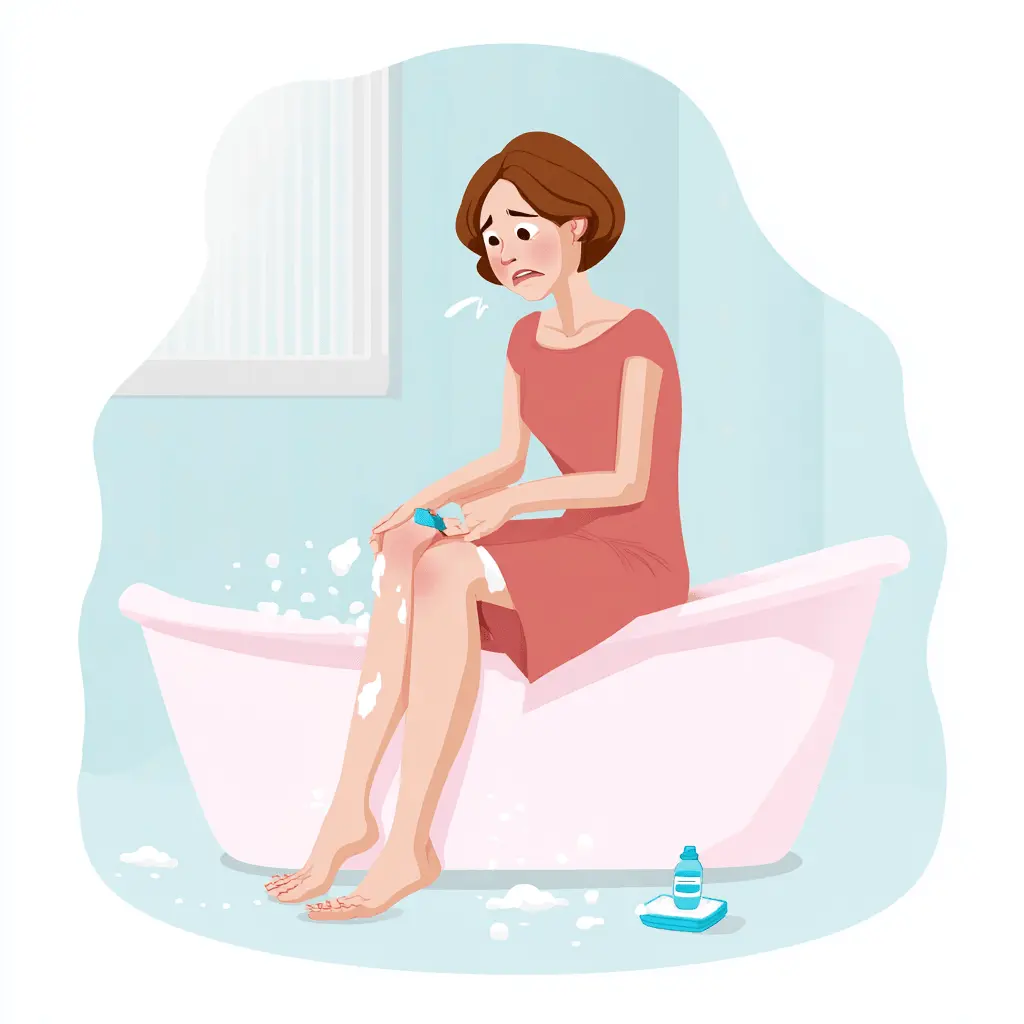 Woman frustrated with traditional hair removal methods