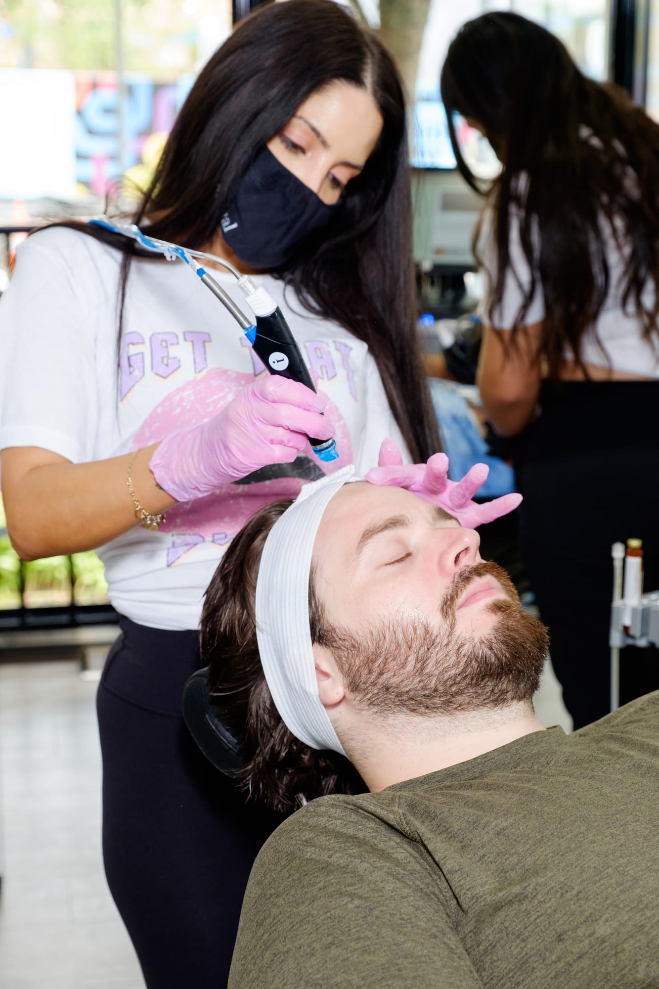 HydraFacial treatment session