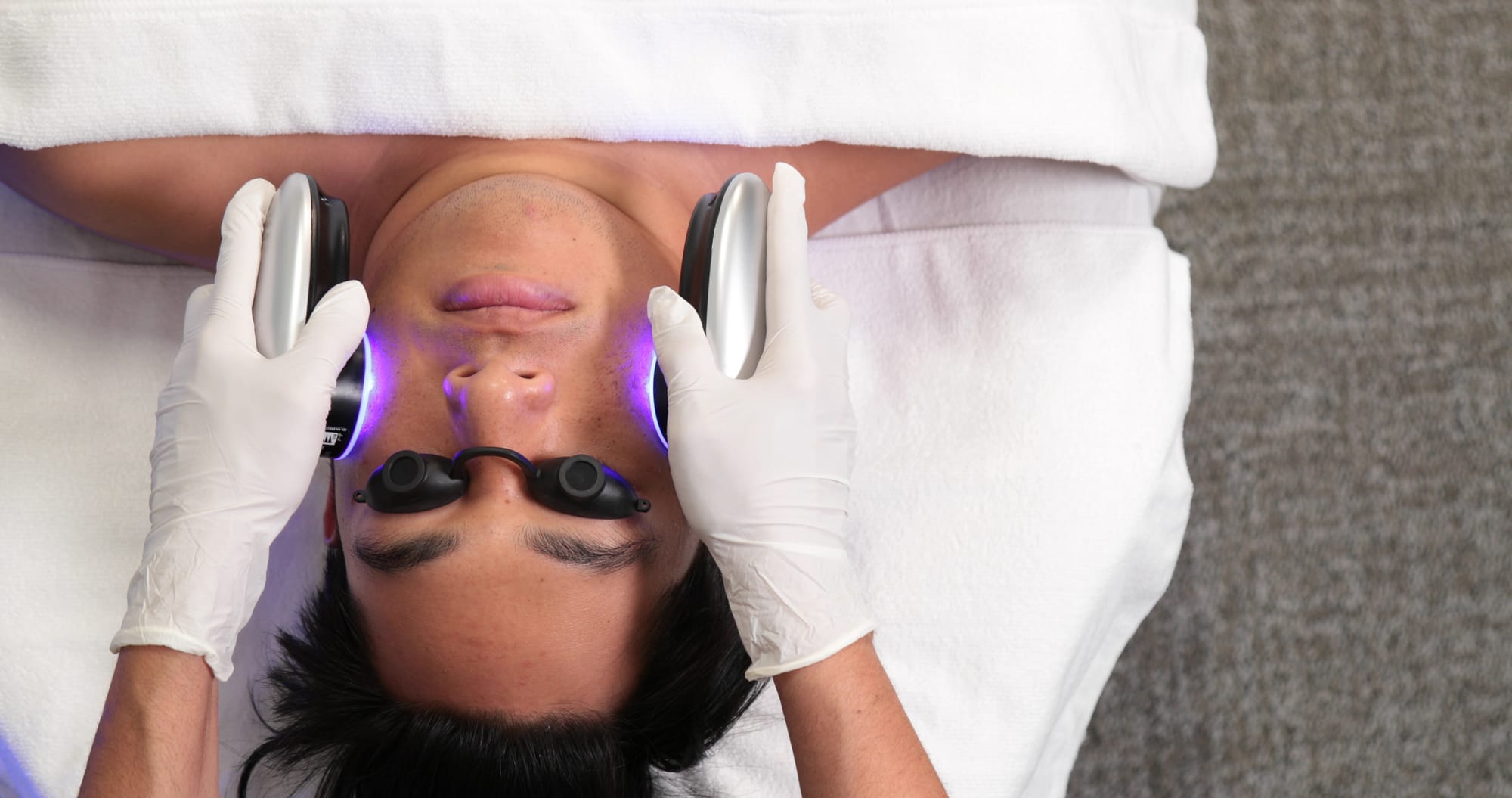 Blue LED light therapy