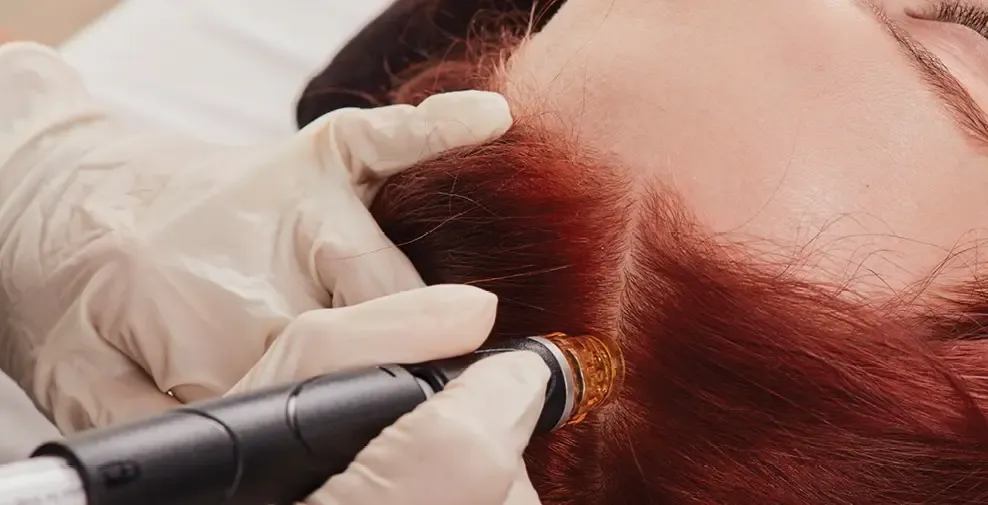 HydraFacial Keravive scalp treatment at Menon Medispa